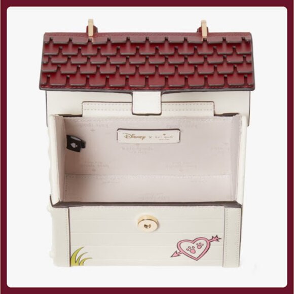 NWT Kate Spade X Disney Dog House Disney Lady Tramp Leather Bag Crossbody Purse - Picture 7 of 13